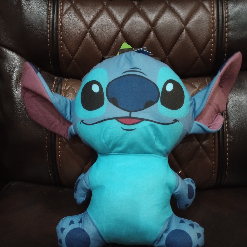 Disney Blue Stitch Plush Stuffed Animal Backpack